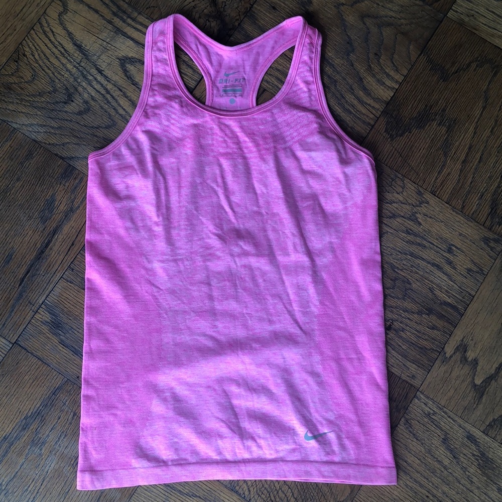 Hot pink Nike dri-fit tank top